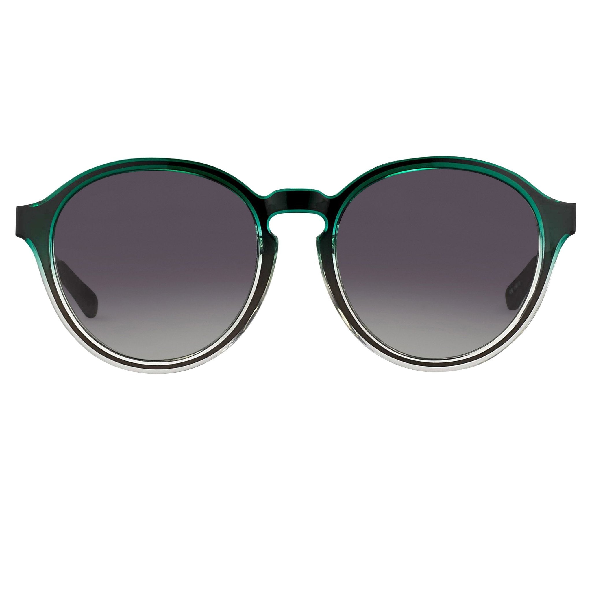 Kris Van Assche Men's Sunglasses Round Green and Grey