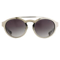 Kris Van Assche Sunglasses Round Shiny Silver and Grey