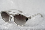 Kris Van Assche Sunglasses Round Shiny Silver and Grey