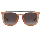 Kris Van Assche Sunglasses D-Frame Peach and Brown
