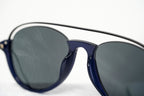 Kris Van Assche Sunglasses Navy Shiny Black and Blue