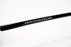 Kris Van Assche Sunglasses Navy Shiny Black and Blue