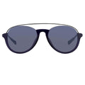Kris Van Assche Sunglasses Navy Shiny Black and Blue