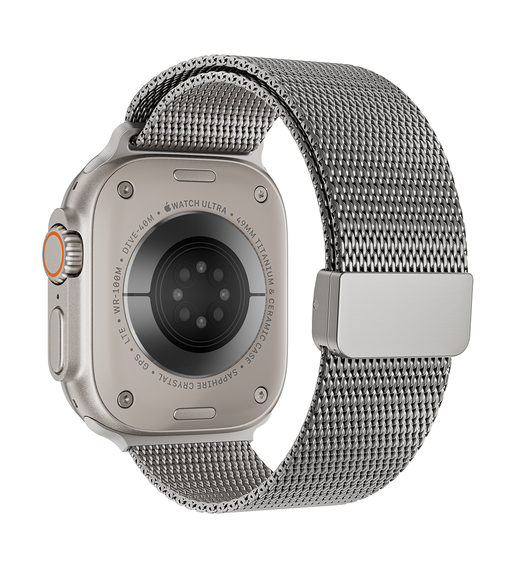 KUXIU Titanium Silk Magnetic Band for Apple Watch - Titanium