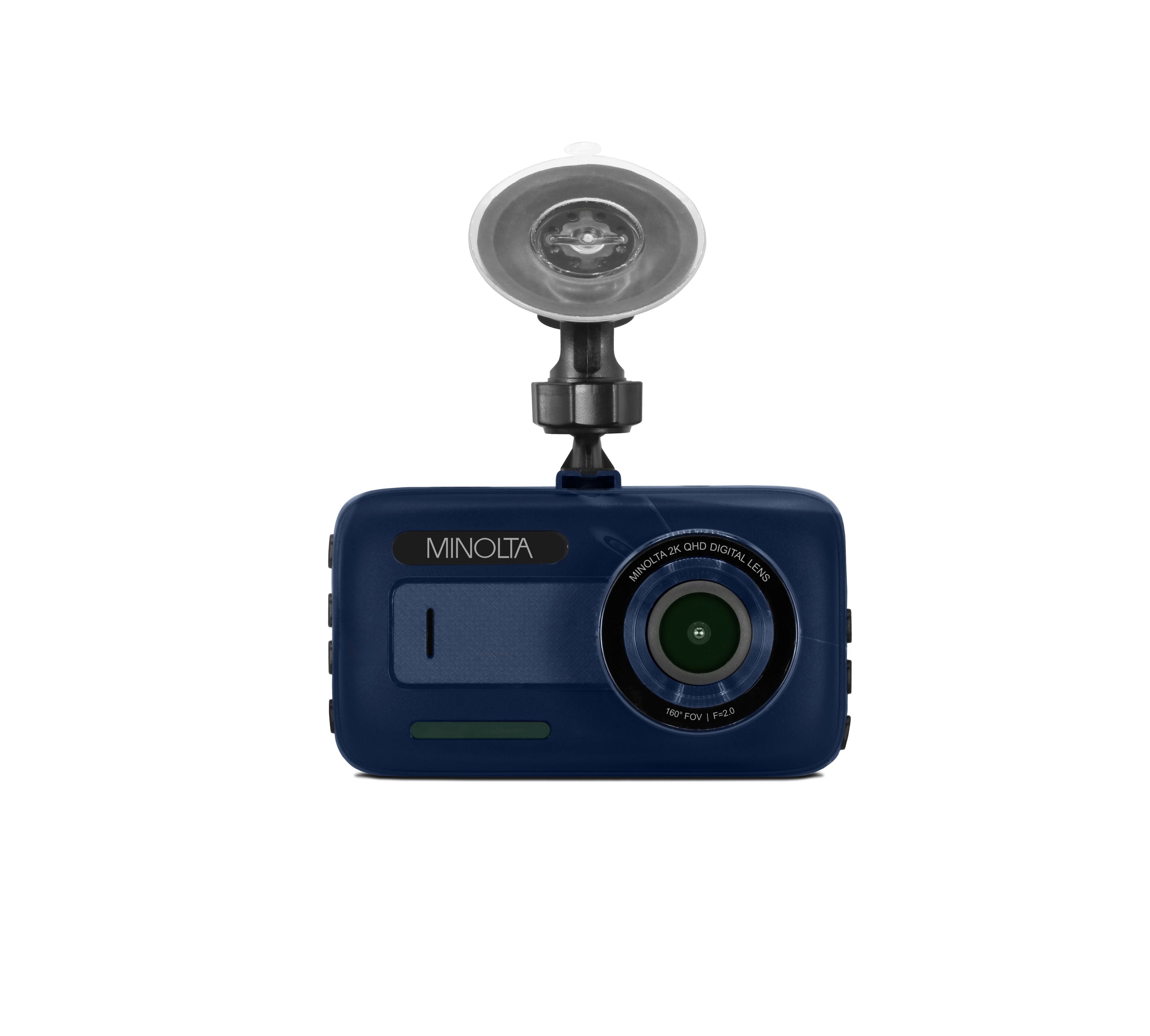 MINOLTA MNCD2K10 2.5K Quad HD Car Camcorder w/3.0" LCD Monitor (Blue)