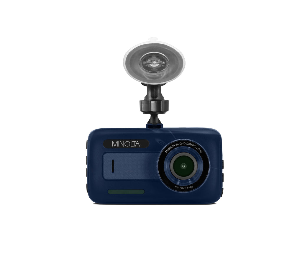 MINOLTA MNCD2K10 2.5K Quad HD Car Camcorder w/3.0" LCD Monitor (Blue)