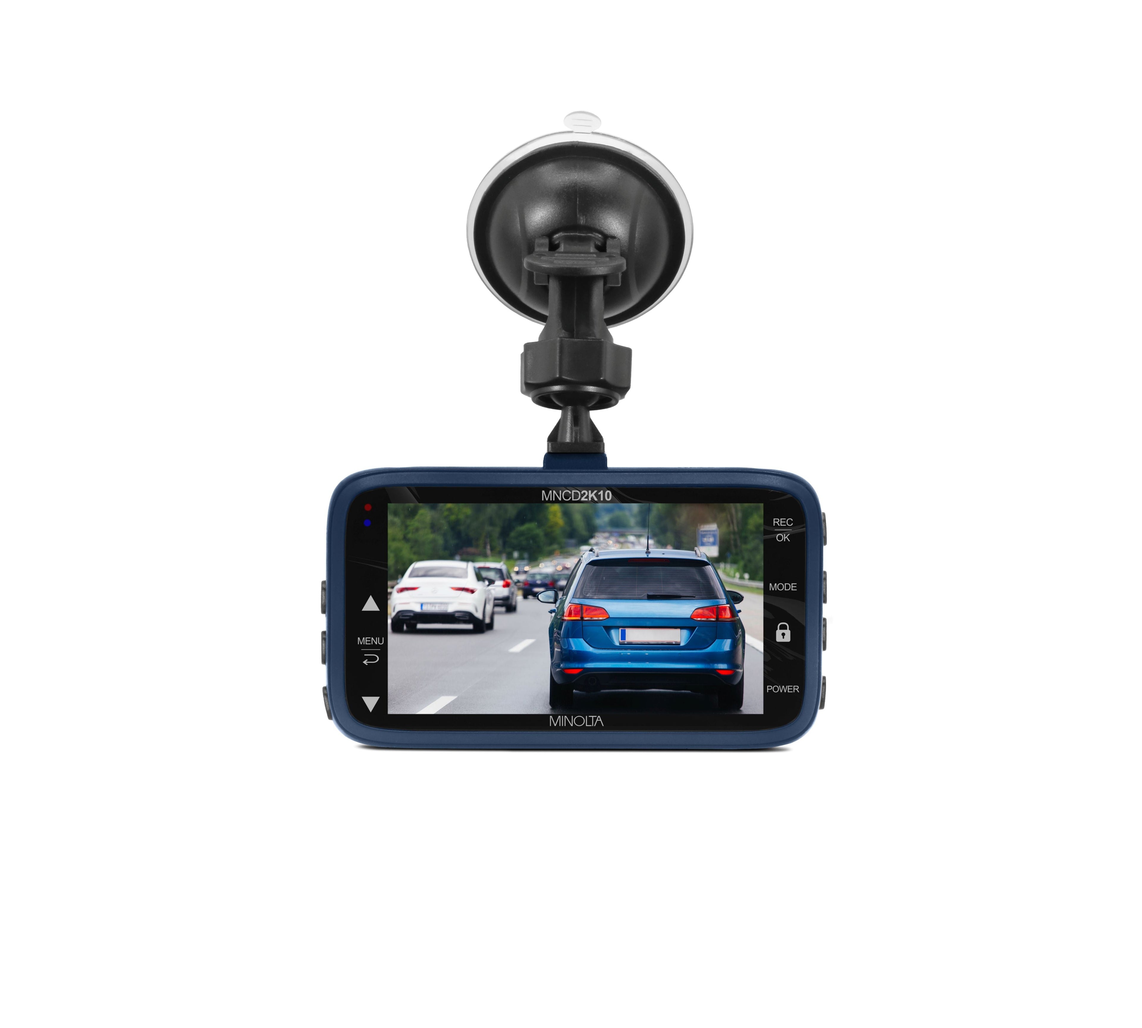MINOLTA MNCD2K10 2.5K Quad HD Car Camcorder w/3.0" LCD Monitor (Blue)