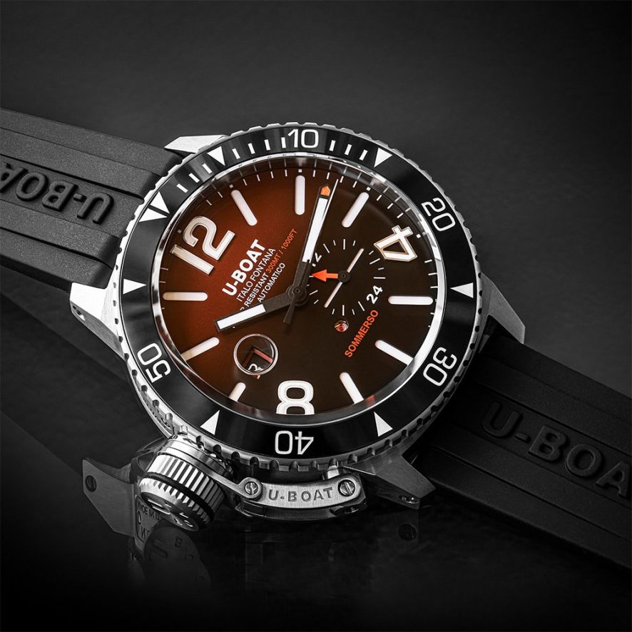 U-Boat Sommerso Ceramic Bordeaux Men's Black Watch