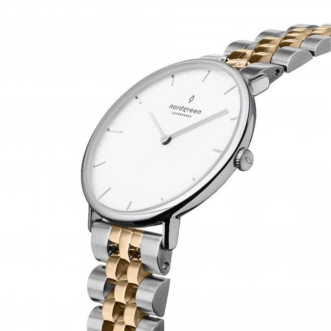 Nordgreen Native Link 28mm Two-Tone Ladies' Watch