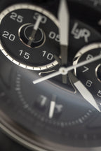 L&Jr Men's Watch Chronograph Day and Date Black