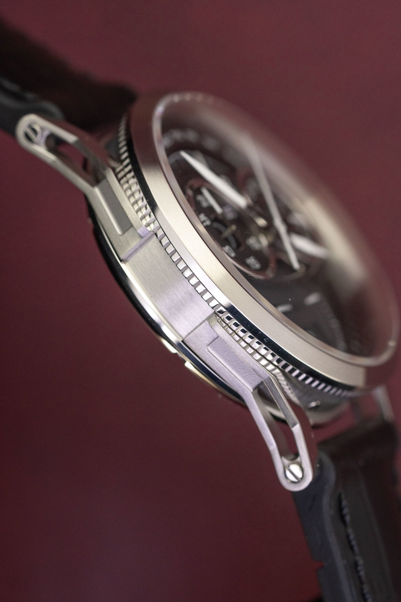 L&Jr Men's Watch Chronograph Day and Date Black