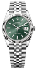 Rolex White Rolesor Datejust 36  - Mint Green Index Dial - Jubilee Bracelet - 126234