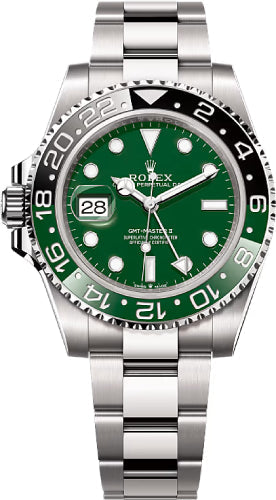 Rolex GMT-Master II "Sprite" 40mm Green Ceramic Dial Ceramic Bezel Oyster Bracelet - 126729VTNR | 2025 Model