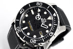 M2Z Men's Watch Diver 200 Black