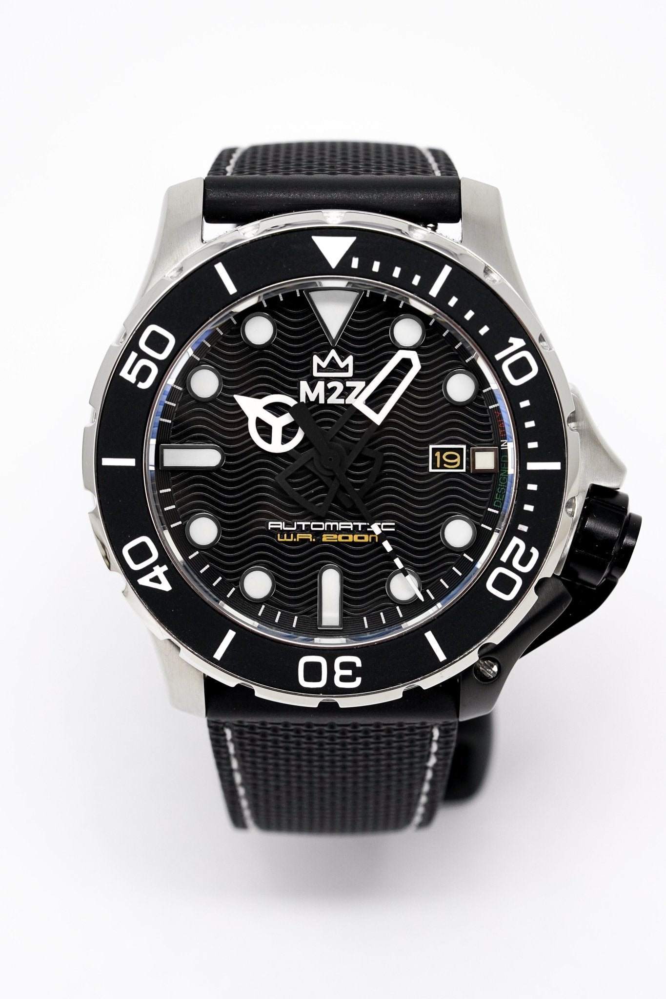 M2Z Men's Watch Diver 200 Black