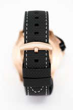 M2Z Men's Watch Diver 200 Black IP Rose Gold