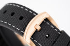 M2Z Men's Watch Diver 200 Black IP Rose Gold