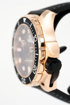 M2Z Men's Watch Diver 200 Black IP Rose Gold
