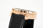 M2Z Men's Watch Diver 200 Black IP Rose Gold