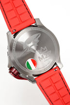 M2Z Men's Watch Diver 200 Red IP Gun