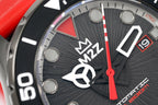 M2Z Men's Watch Diver 200 Red IP Gun