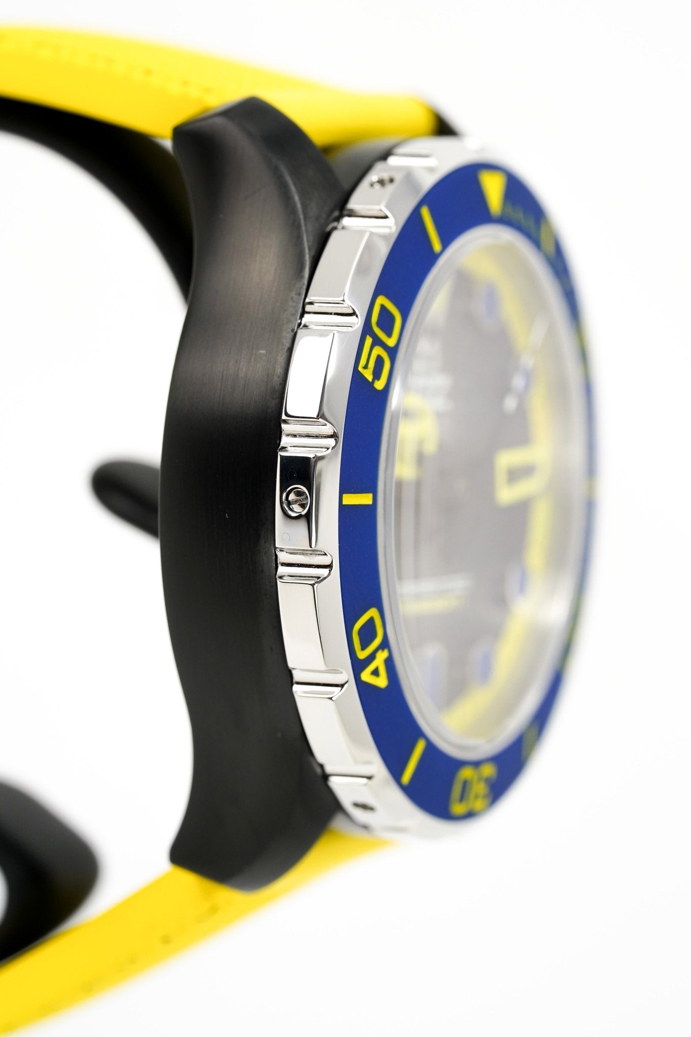 M2Z Men's Watch Diver 200 Yellow IP Black