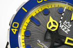 M2Z Men's Watch Diver 200 Yellow IP Black