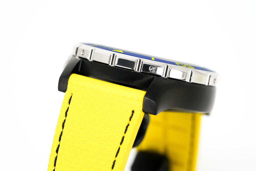 M2Z Men's Watch Diver 200 Yellow IP Black