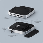 Mac Mini M4 Stand & Hub with SSD Enclosure