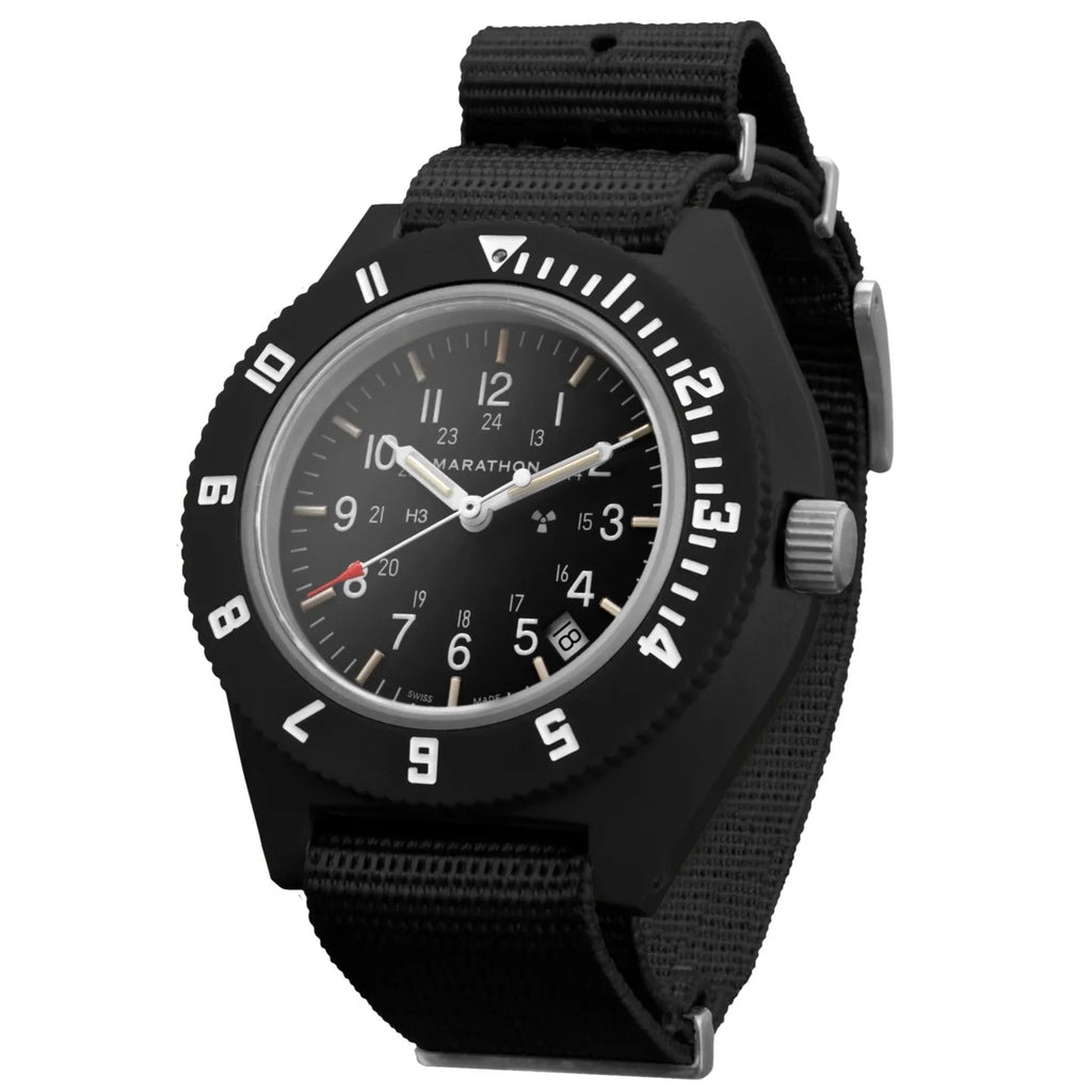Marathon Navigator with Date (NAV-D) Black Dial No Government Defence Standard Nylon