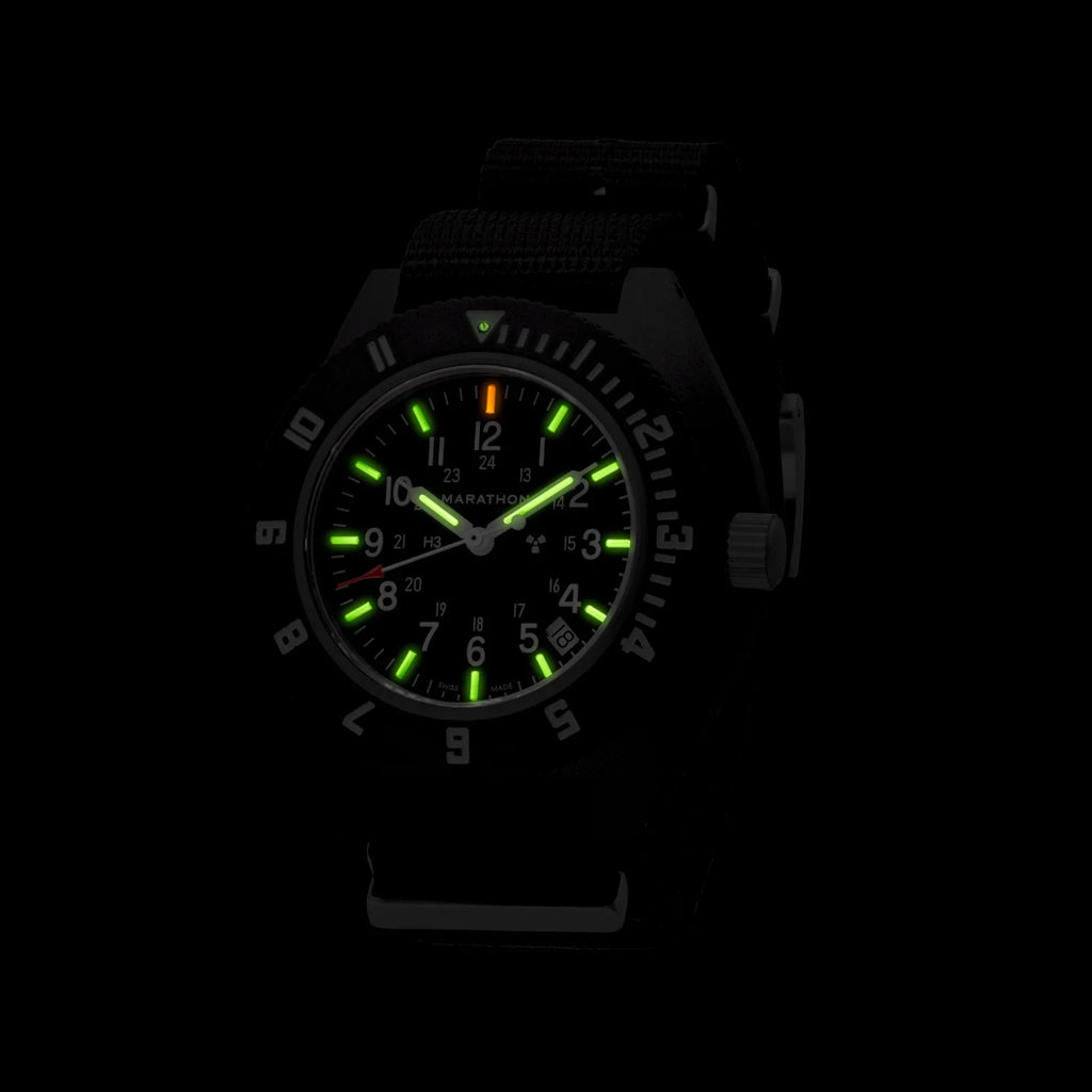Marathon Navigator with Date (NAV-D) Black Dial No Government Defence Standard Nylon