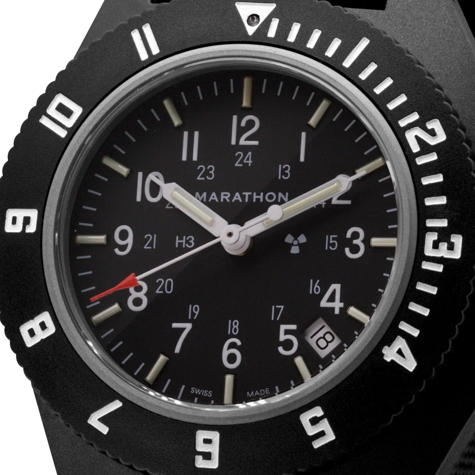 Marathon Navigator with Date (NAV-D) Black Dial No Government Defence Standard Nylon