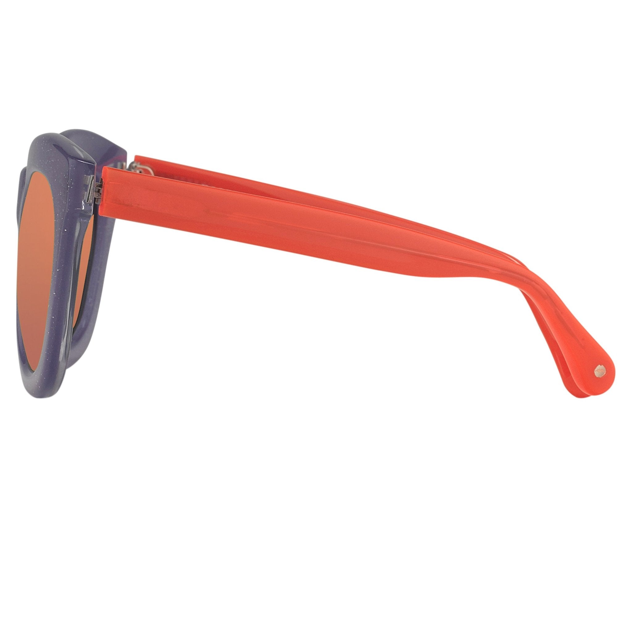 Markus Lupfer Sunglasses D-Frame Lilac and Orange