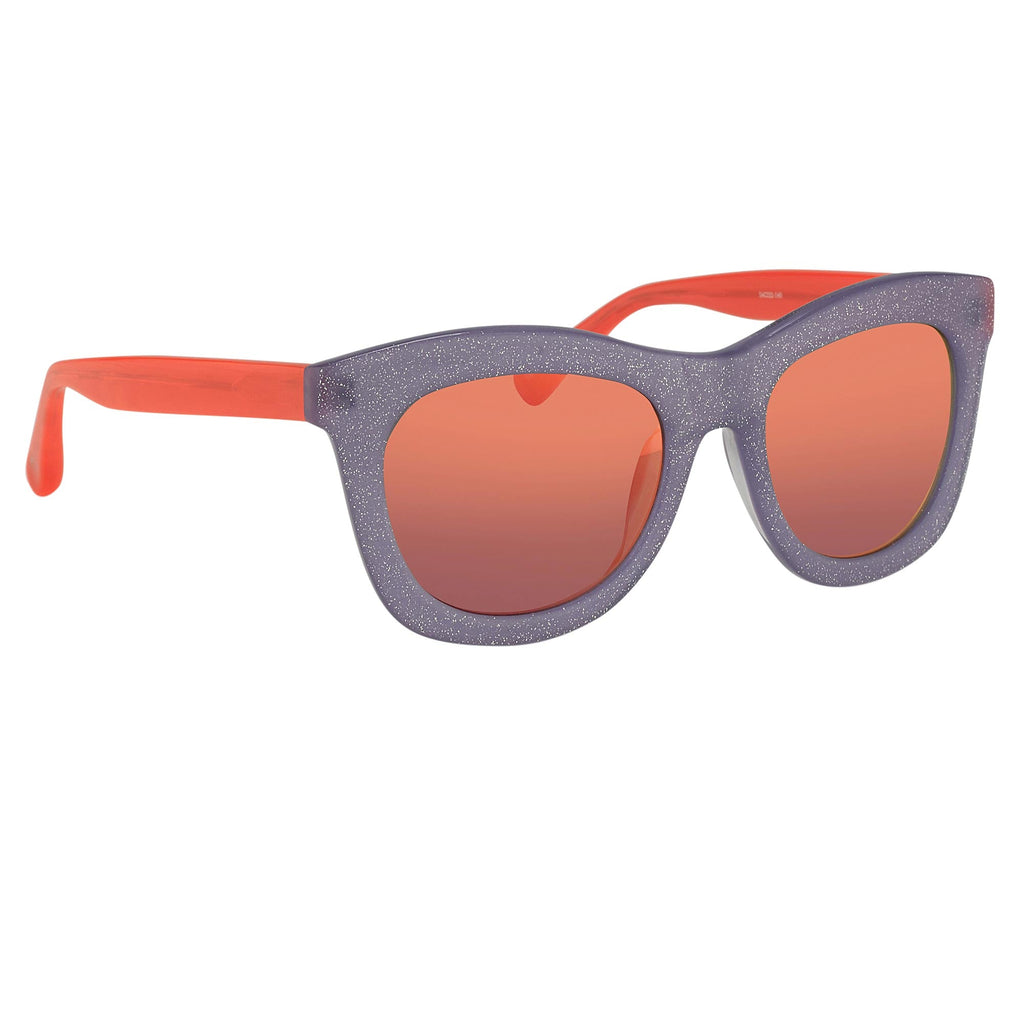 Markus Lupfer Sunglasses D-Frame Lilac and Orange