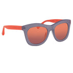 Markus Lupfer Sunglasses D-Frame Lilac and Orange