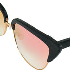 Matthew Williamson Sunglasses Cat Eye Black and Peach