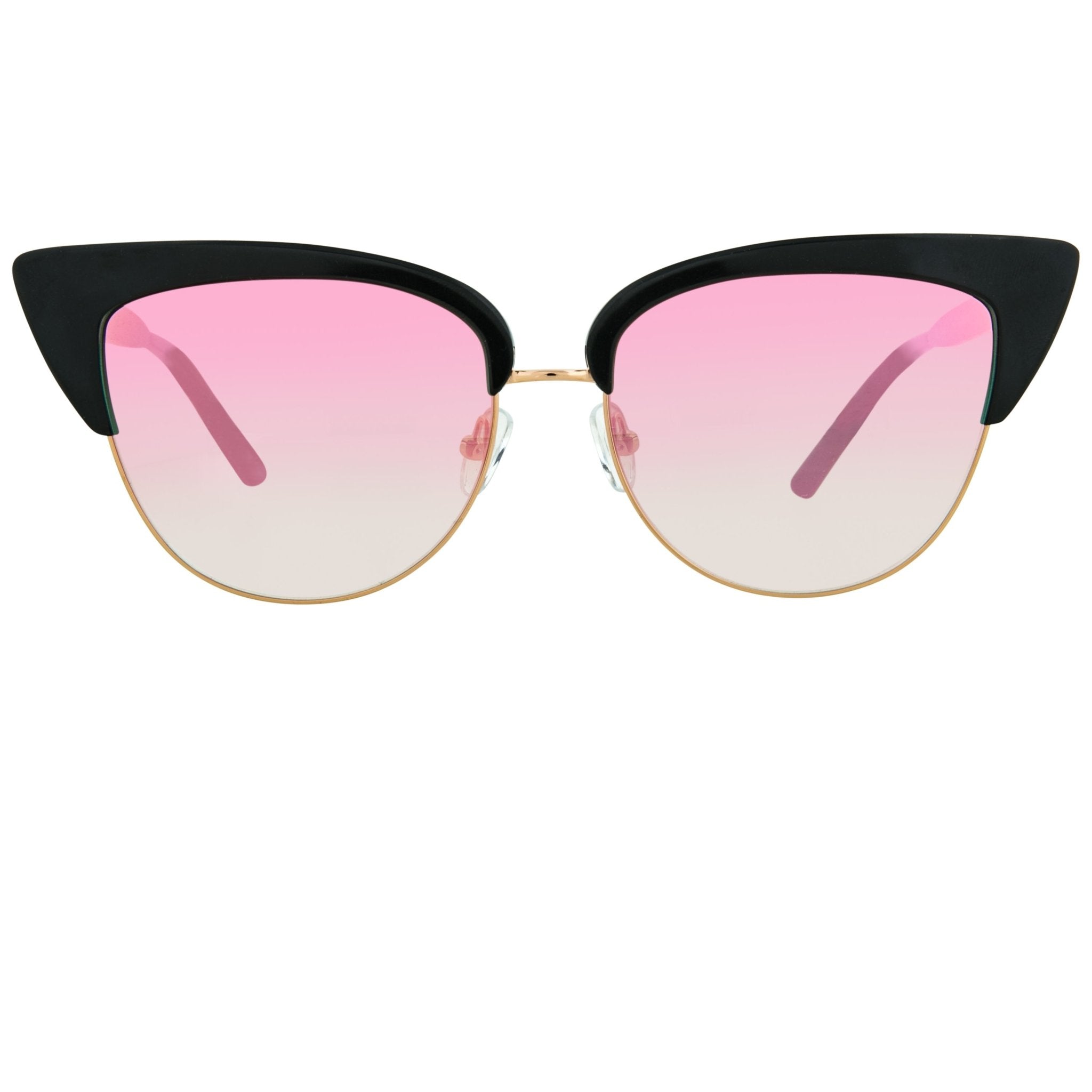 Matthew Williamson Sunglasses Cat Eye Black and Peach