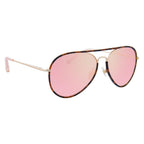Matthew Williamson Ladies Sunglasses Tortoise Shell and Pink