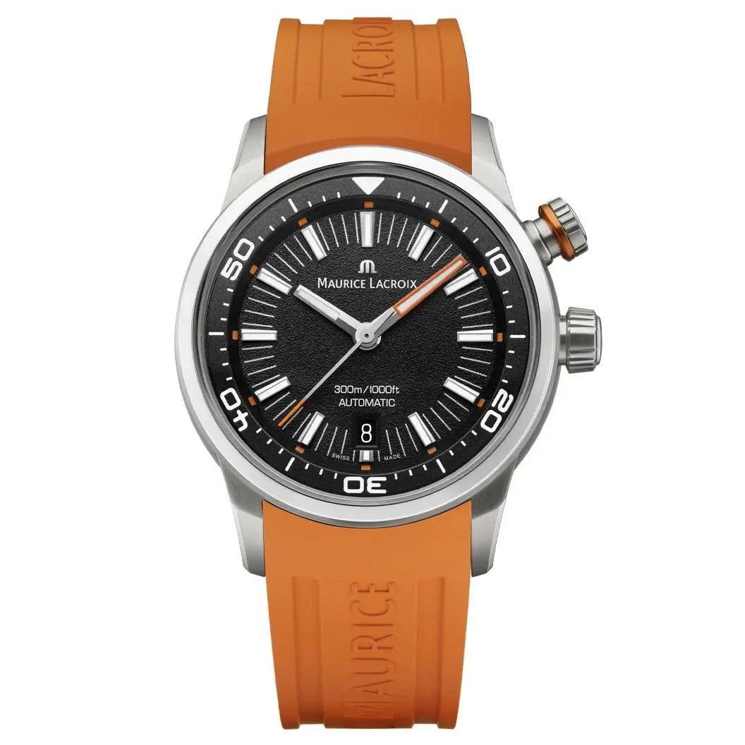 Maurice Lacroix  Pontos S Diver Men's Black Brown Watch