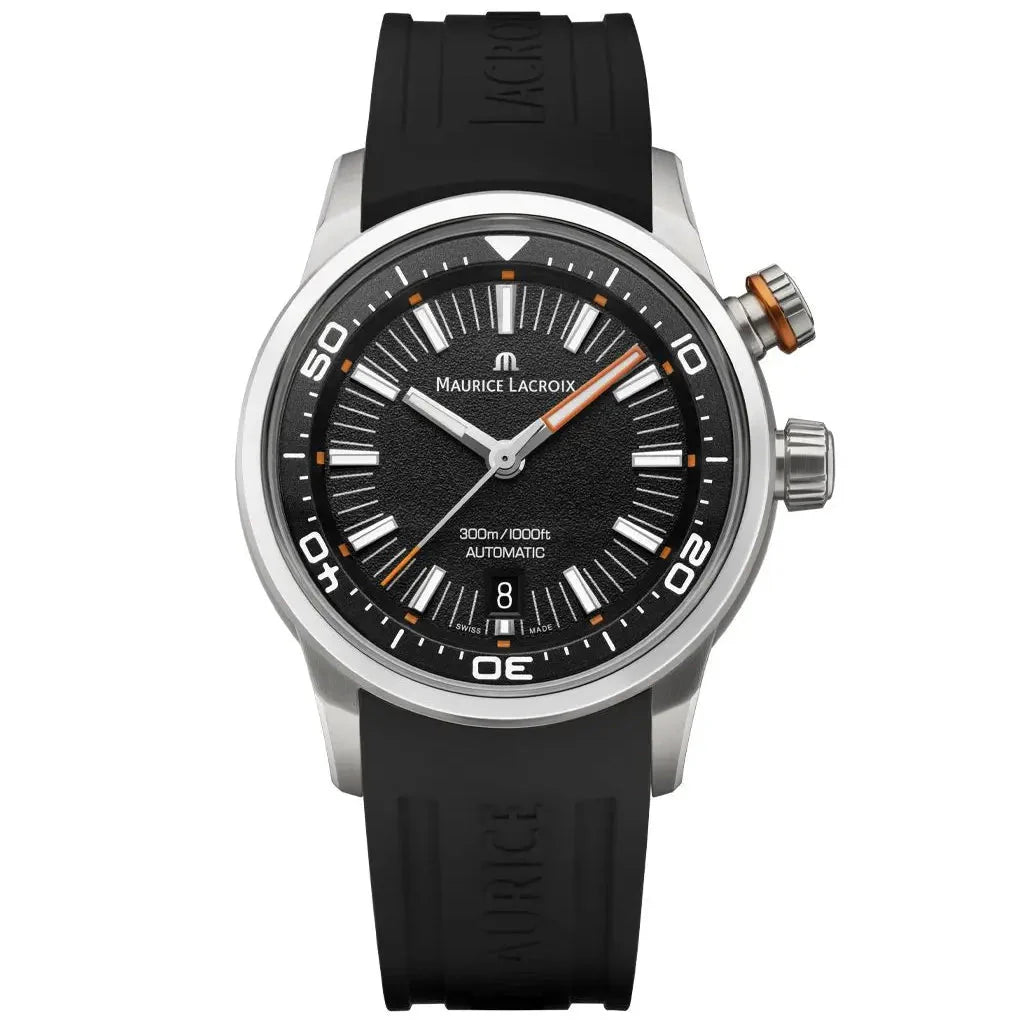 Maurice Lacroix  Pontos S Diver Men's Black Brown Watch