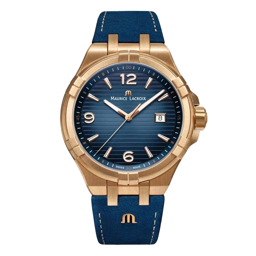 Maurice Lacroix Men's Watch 44mm Aikon Limited Edition Blue Bronze