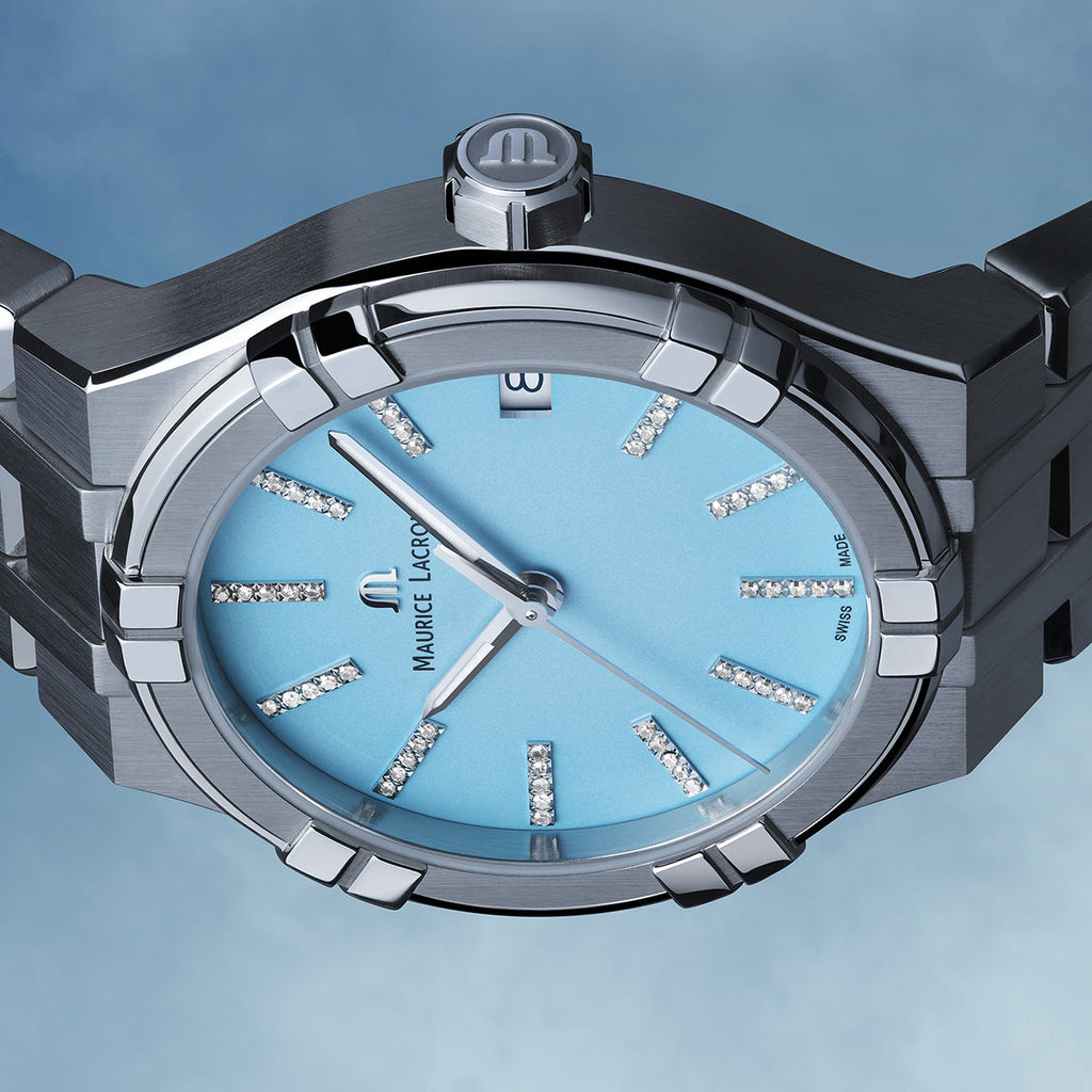 Maurice Lacroix Ladies' Watch 35mm Aikon Quartz Colours Light Blue