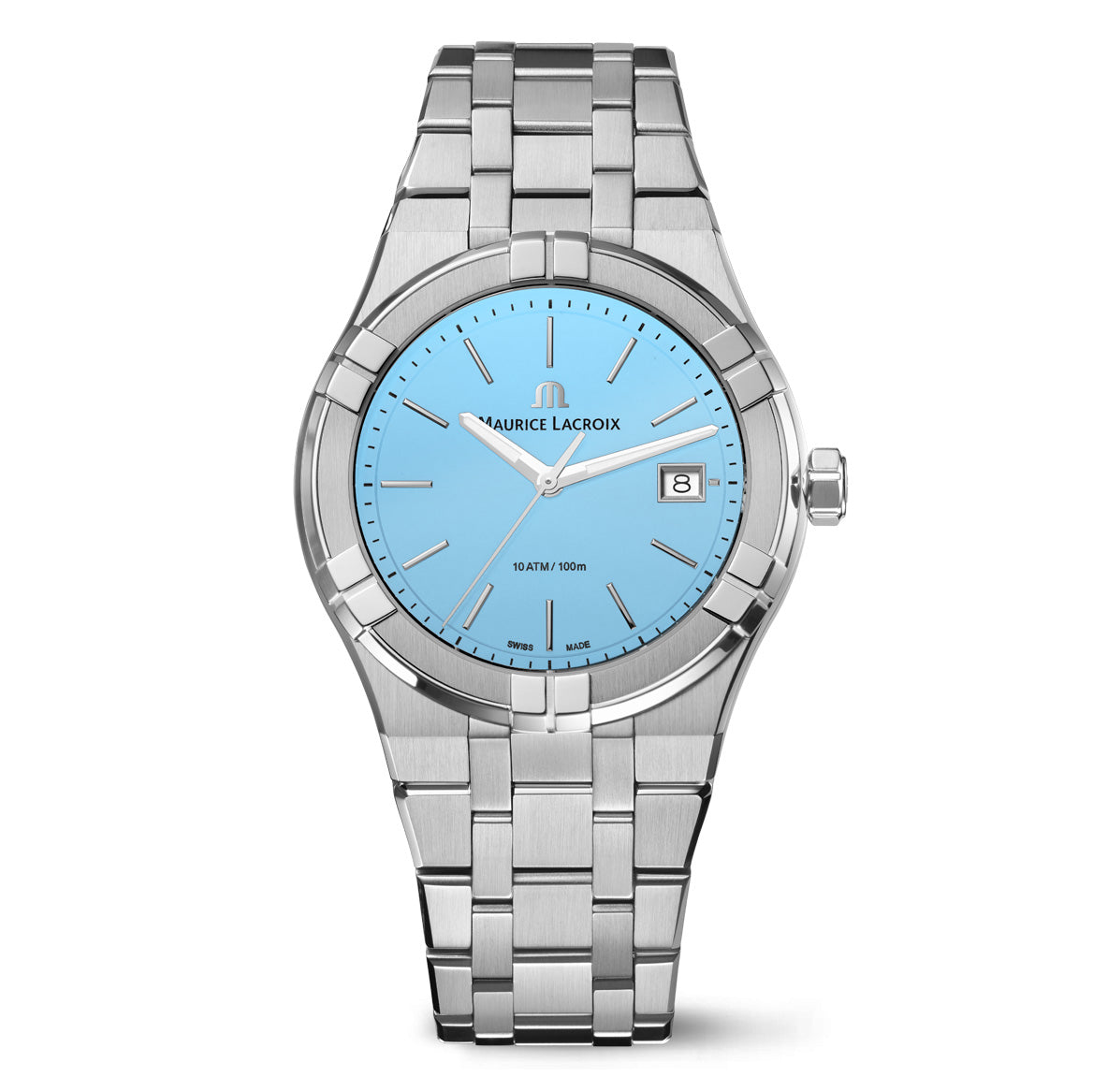Maurice Lacroix Unisex Watch 40mm Aikon Quartz Colours Light Blue