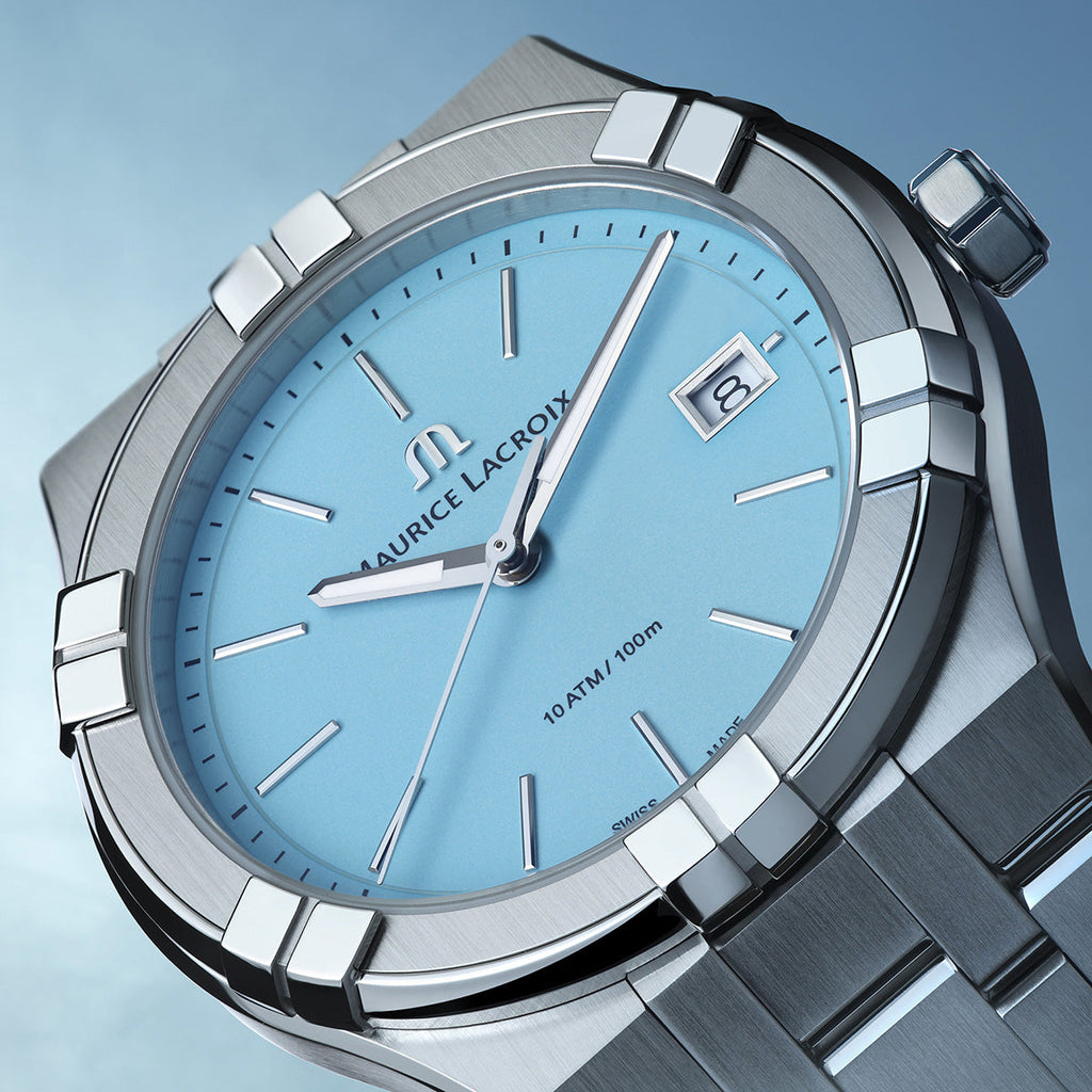 Maurice Lacroix Unisex Watch 40mm Aikon Quartz Colours Light Blue