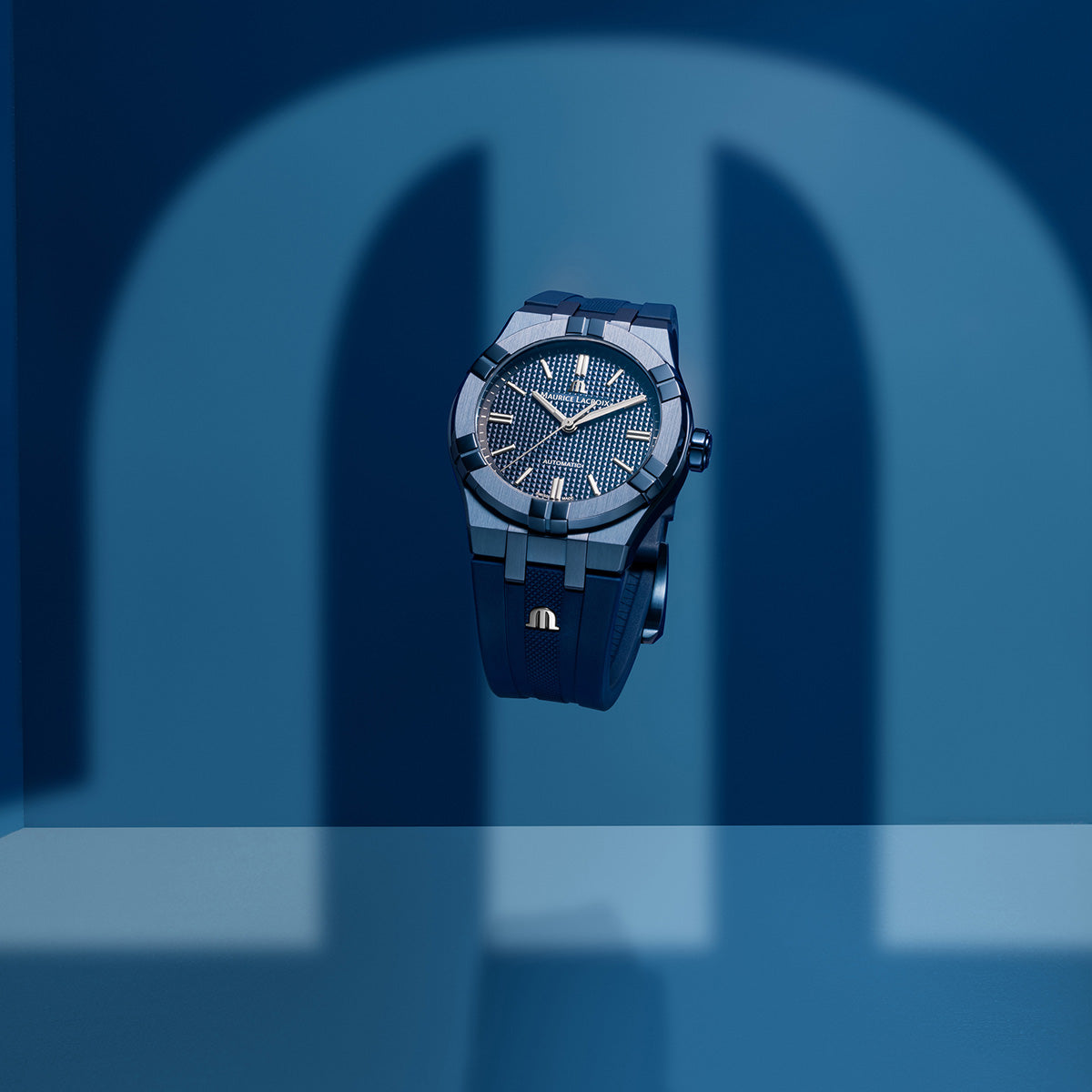 Maurice Lacroix Unisex Watch 39mm Aikon Automatic Blue PVD Limited Edition