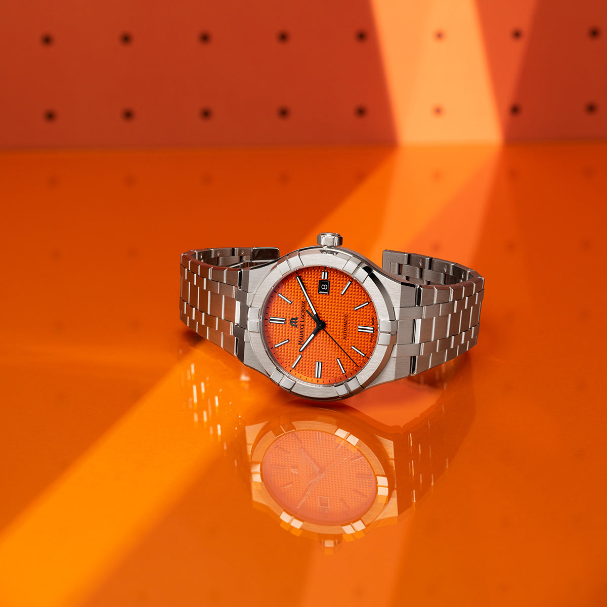 Maurice Lacroix Aikon Automatic Men's Orange Watch