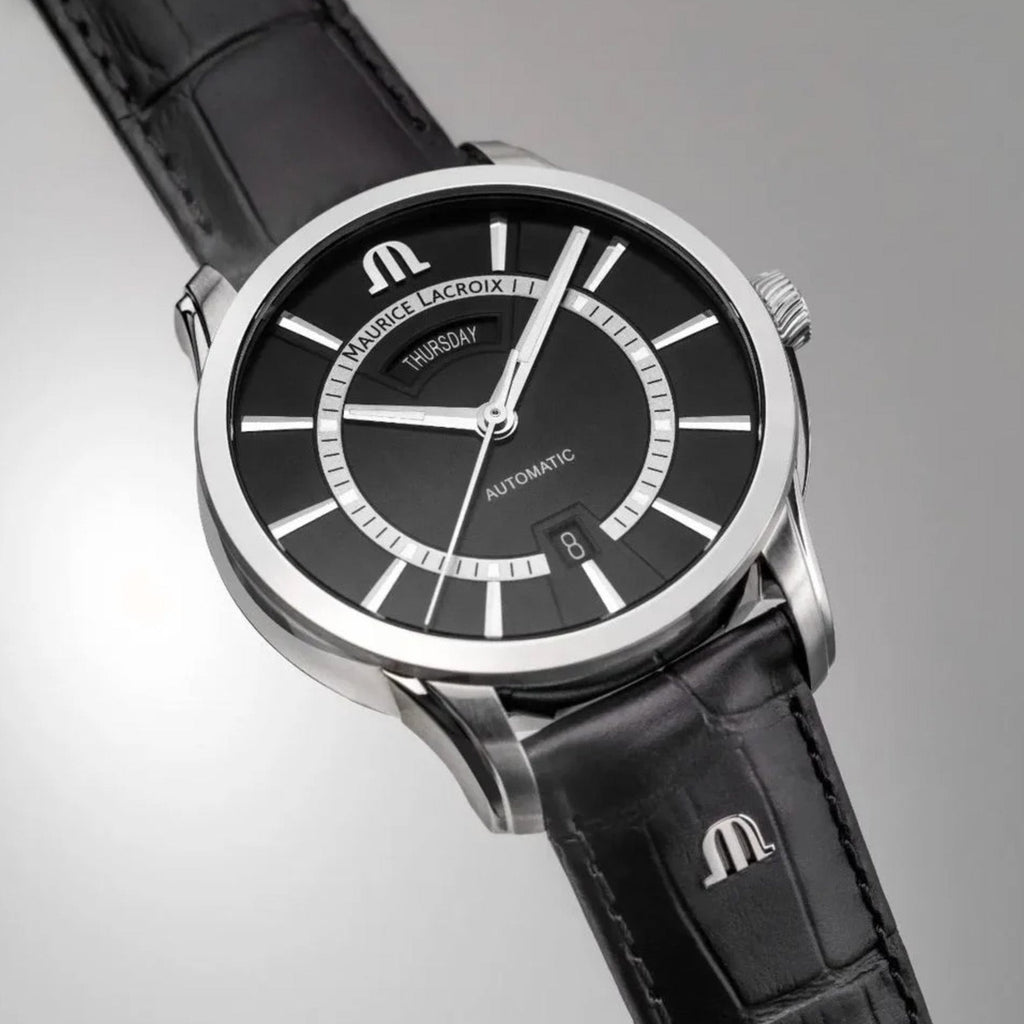 Maurice Lacroix Pontos Day Date Men's Black Watch