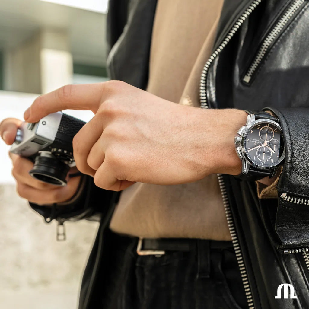 Maurice Lacroix Pontos Chronograph Men's Black Watch