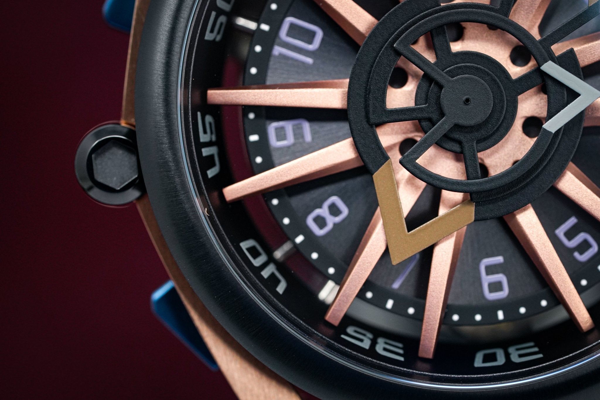 Mazzucato Reversible Watch RIM Rose Gold
