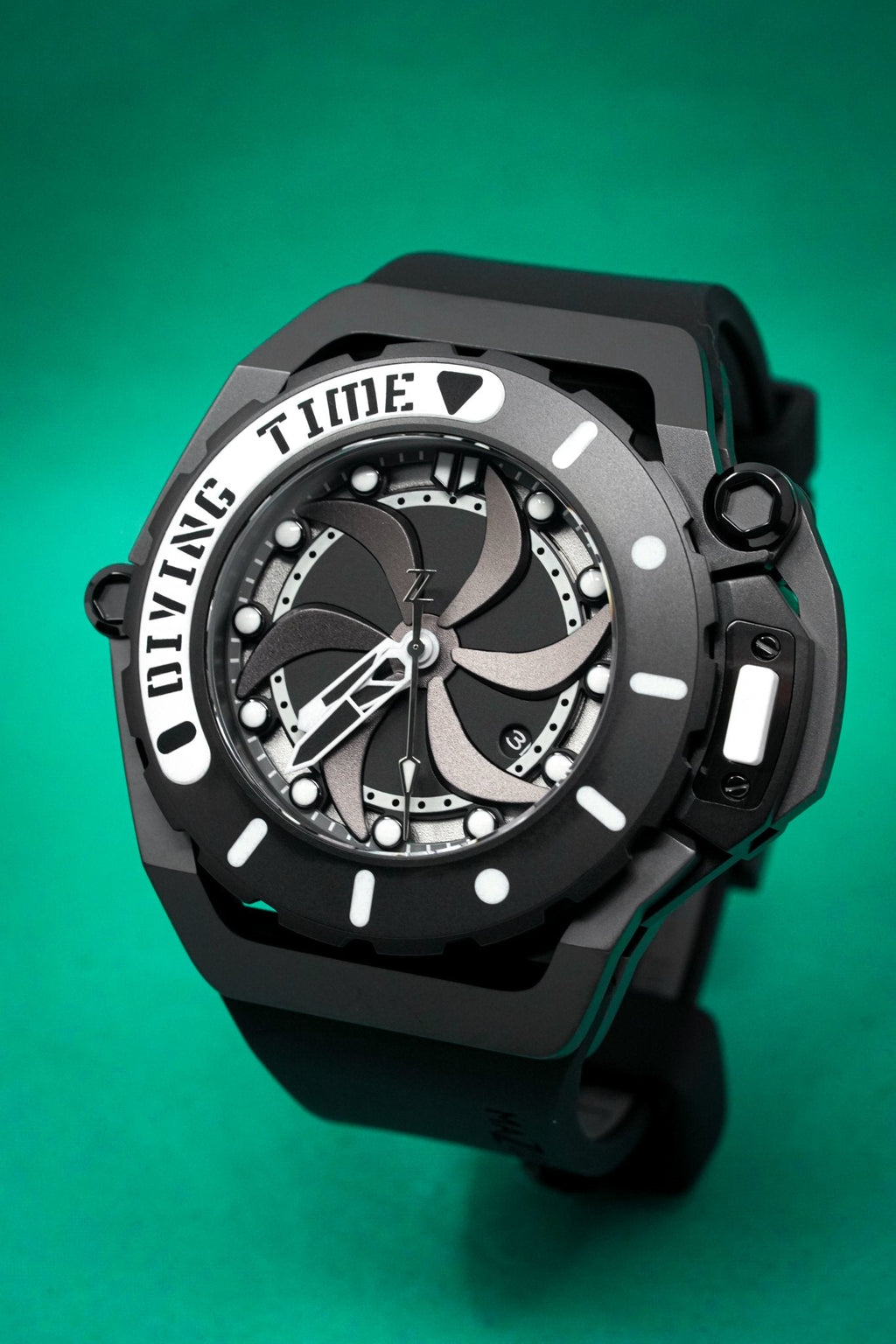 Mazzucato Automatic Reversible Watch Scuba Black